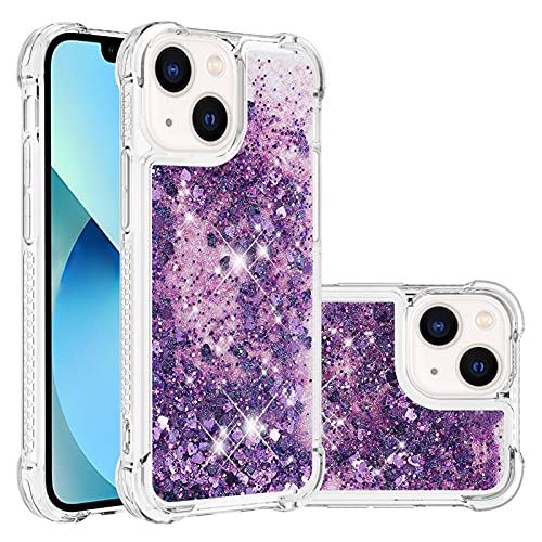 KBIKO-zxl Kompatibel mit iPhone 14 Glitzer Handyhülle, Glitter Hülle Flüssig Treibsand Case Leicht Silikon TPU Bumper Schutzhülle Mädchen Frauen Hülle für iPhone 14.Purple YBL KBIKO-zxl Kompatibel mit iPhone 14 Glitzer Handyhülle, Glitter Hülle Flüssig Treibsand Case Leicht Silikon TPU Bumper Schutzhülle Mädchen Frauen Hülle für iPhone 14.Purple YBL von KBIKO-zxl