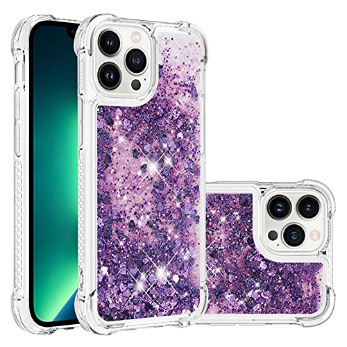 KBIKO-zxl Kompatibel mit iPhone 14 Pro Glitzer Handyhülle, Glitter Hülle Flüssig Treibsand Case Leicht Silikon TPU Bumper Schutzhülle Mädchen Frauen Hülle für iPhone 14 Pro.Purple YBL KBIKO-zxl Kompatibel mit iPhone 14 Pro Glitzer Handyhülle, Glitter Hülle Flüssig Treibsand Case Leicht Silikon TPU Bumper Schutzhülle Mädchen Frauen Hülle für iPhone 14 Pro.Purple YBL von KBIKO-zxl