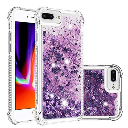 KBIKO-zxl Kompatibel mit iPhone 8 Plus Glitzer Handyhülle, Glitter Hülle Flüssig Treibsand Case Leicht Silikon TPU Bumper Schutzhülle Mädchen Frauen Hülle für iPhone 7 Plus.Purple YBL KBIKO-zxl Kompatibel mit iPhone 8 Plus Glitzer Handyhülle, Glitter Hülle Flüssig Treibsand Case Leicht Silikon TPU Bumper Schutzhülle Mädchen Frauen Hülle für iPhone 7 Plus.Purple YBL von KBIKO-zxl