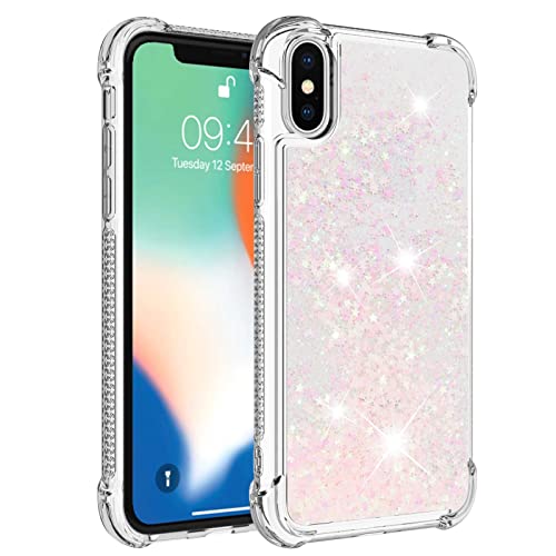 KBIKO-zxl Kompatibel mit iPhone XS Glitzer Hülle,Mädchen Glitzern Handyhülle,Paillette Flüssigkeit Clear Silikon Schutzhülle für iPhone X/iPhone XS.Silver Pink YBL KBIKO-zxl Kompatibel mit iPhone XS Glitzer Hülle,Mädchen Glitzern Handyhülle,Paillette Flüssigkeit Clear Silikon Schutzhülle für iPhone X/iPhone XS.Silver Pink YBL von KBIKO-zxl