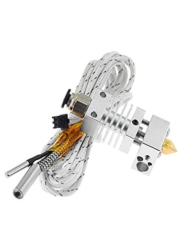 KBREE Hotend Extruder Kit Long Distance V6 Extrusion 12V/24V 50W J-Head Heat Break Throat 1.75mm for Ender 3 CR10 CR-10S 3D-Drucker (Color : 24V 50W) von KBREE