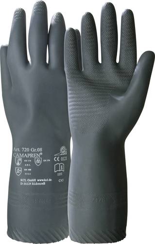 KCL 720-9 Camapren® Chloropren Chemiekalienhandschuh Größe (Handschuhe): 9, L EN 388, EN 511 1 Paar von KCL