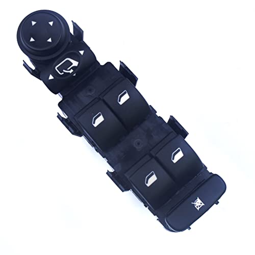 KCSAC Elektrische Leistungsfenster-Fensterheber-Steuerschalter PU-Button-Panel for Peugeot Fit for Citroen C4 6554 GZ 6554.GZ 6554.HA 6554HA 6554 HA (Color : with Folding) von KCSAC