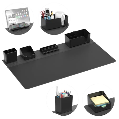 KDD 5 in 1 Schreibtischunterlage,Schreibtisch Unterlegmatte Leder, Tischunterlage Gaming mit Magnetisch DIY Schreibtisch Organizer Set für Handy- & Tablethalter/Stifthalter KDD 5 in 1 Schreibtischunterlage,Schreibtisch Unterlegmatte Leder, Tischunterlage Gaming mit Magnetisch DIY Schreibtisch Organizer Set für Handy- & Tablethalter/Stifthalter von KDD