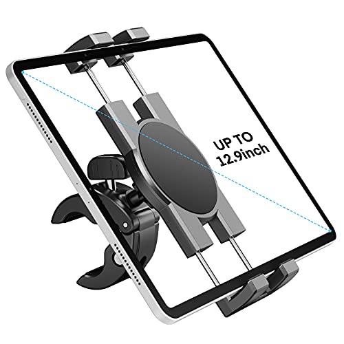 KDD Tablet Halter Laufband, iPad Halterung Heimtrainer Fahrrad Handyhalterung, 360° Drehbar Tablet Halterung Spinning, iPad Halter Lenker für iPad Pro, iPad Mini Air Samsung Galaxy Tab(4,7-13") von KDD