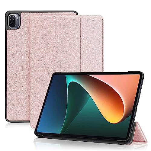 Kdely Hülle für Xiaomi Pad 5 / Pad 5 Pro ‎11 Zoll 2021, Ultra Schlank Superleicht Schutzhülle Flip Case Cover mit Auto Schlaf/Wach und Ständer Funktion (Roségold) von KDELY