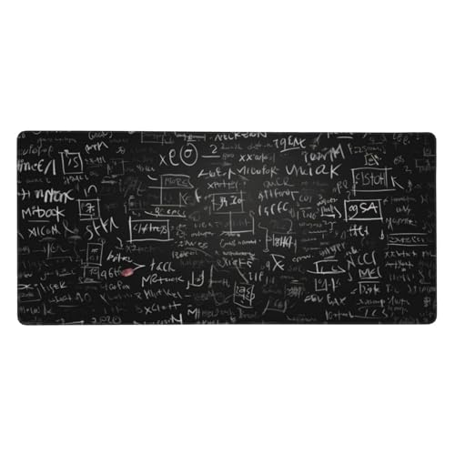 Gaming-Mauspad mit Tafeltapete, bedruckt, Größe XL, 900 x 400 mm, extra groß, erweitert, langlebig, rutschfeste Gummiunterseite, wasserdichte Tastatur-Mauspad Gaming-Mauspad mit Tafeltapete, bedruckt, Größe XL, 900 x 400 mm, extra groß, erweitert, langlebig, rutschfeste Gummiunterseite, wasserdichte Tastatur-Mauspad von KDKJEDPEAF