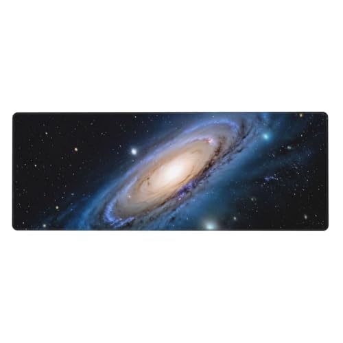 Gaming & Office Schreibtischunterlage, 800 x 300 mm, Galaxie-Universum Sterne Muster, Mauspad mit rutschfester Gummiunterseite, wasserdichte Tastatur-Mauspad, extra großes, erweitertes, langlebiges Gaming & Office Schreibtischunterlage, 800 x 300 mm, Galaxie-Universum Sterne Muster, Mauspad mit rutschfester Gummiunterseite, wasserdichte Tastatur-Mauspad, extra großes, erweitertes, langlebiges von KDKJEDPEAF