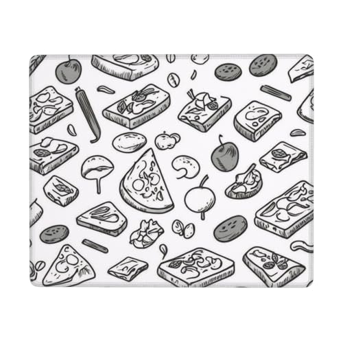 Lustiges Mauspad für den Schreibtisch, Fast Food-Druck, fortschrittliches Computer-Mauspad mit wasserdichter Oberfläche und stabiler, rutschfester Gummiunterseite (horizontal) von KDKJEDPEAF