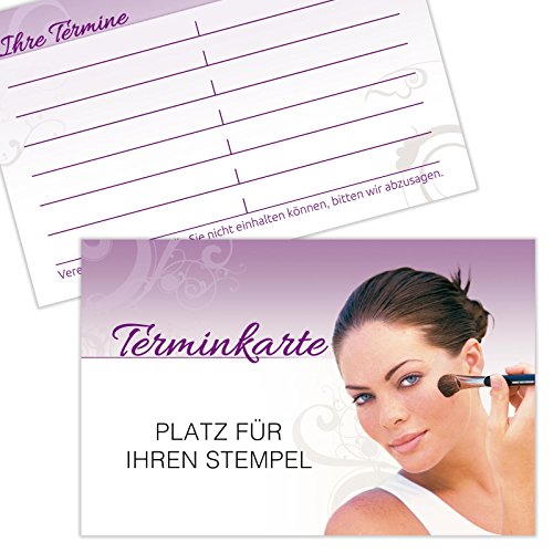 100 Terminkarten Kundenkarten Kosmetik Schönheitspflege Hautpflege Make-up 350g Karton gut beschreibbar mit Stempelfeld 100 Terminkarten Kundenkarten Kosmetik Schönheitspflege Hautpflege Make-up 350g Karton gut beschreibbar mit Stempelfeld von KDS