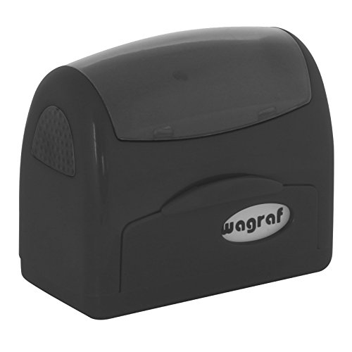 Stempel SCHWARZ Wagraf A4 selbstfärbend Automat Automatikstempel 60 x 23 mm bis 5 Zeilen jetzt selbst gestalten von KDS
