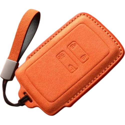 Autoschlüssel für Renault 5 E-Tech 2024, Leder Schlüsselhülle Etui Schlüssel Gehäuse Schlüssel Cover mit Schlüsselanhänger Key Fob Cover Halter Protector Auto Zubehör,1-Orange-A Autoschlüssel für Renault 5 E-Tech 2024, Leder Schlüsselhülle Etui Schlüssel Gehäuse Schlüssel Cover mit Schlüsselanhänger Key Fob Cover Halter Protector Auto Zubehör,1-Orange-A von KDYUAN
