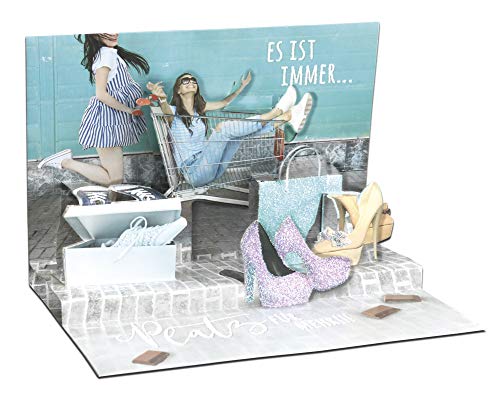 KE - Exklusive 3D Pop-Up Geburtstagskarte mit Glitter, Hochwertige Handgefertigte Karte, Perfekt für jeden Anlass, Motiv: Schokolade von KE