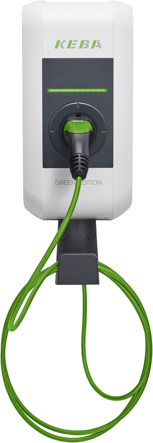 KeContact P30 Green Edt. 121.218 Ladestation/Wallbox 11KW mit Kabel (6m) von KEBA