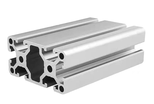 1 STÜCK 4080 Watt Aluminiumprofil Europäischer Standard-Extrusionsrahmen 4080 Watt Schwere Linie Linearschiene 3 mm Wandstärke Industrielle Werkbank(4080W-Silver,550mm) von KEBLIN