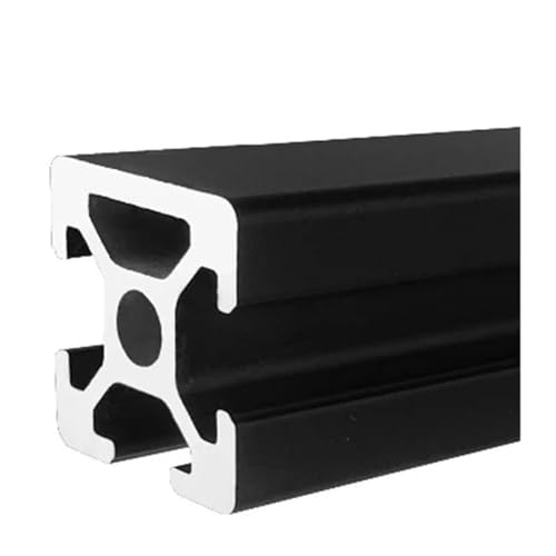 1 STÜCKE 2020 2020N1 2020N2 T-Slot EU-Standard Eloxiertem Aluminiumprofil Extrusion L = 100-100 0mm Linearschiene for CNC-3D-Drucker(2020N1 T Black,500mm) von KEBLIN