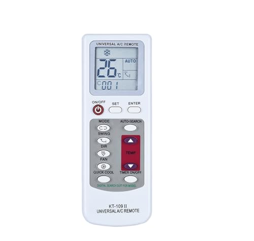 1 Stück KT-109 II Universal-AC-Fernbedienung mit Halter for Midea Fujitsu AUX LG Hitachi Sharp Hyundai Klimaanlage 1 Stück KT-109 II Universal-AC-Fernbedienung mit Halter for Midea Fujitsu AUX LG Hitachi Sharp Hyundai Klimaanlage von KEBLIN