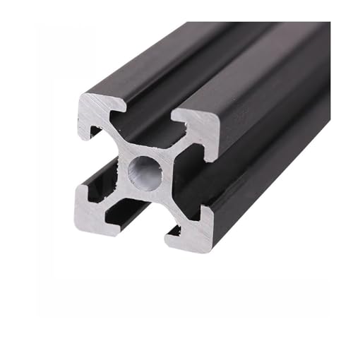 1 stück SCHWARZ 2020 Europäischen Standard Eloxiertem Aluminium Profil Extrusion 100 mm-800mm Länge Linear Schiene 500mm for CNC 3D Drucker(100mm) von KEBLIN