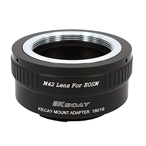 KECAY® Objektiv Adapter M42 42mm Screw Mount Objektiv für Canon EOS M (EF-M) Kamera, EOS M, M2, M3, M10 von KECAY