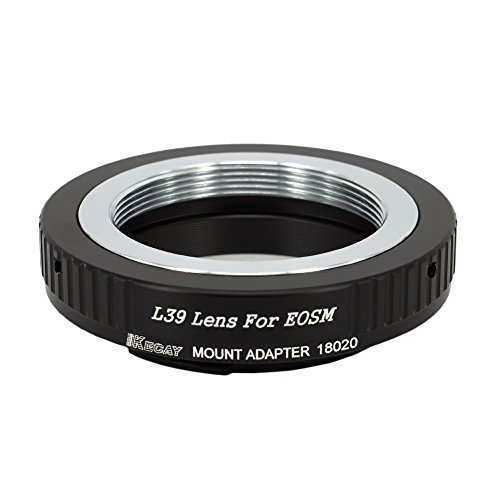 KECAY® Objektiv Adapterring Mount Converter für Leica M39 / LTM / L39 / 39mm Mount Objektiv an Canon EOS-M EF-M Mount Kamera EOS-M M1 M2 M3 M10 Adapterring Kamera Ring Objektiv L39 - EOSM von KECAY