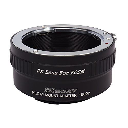 KECAY® Objektiv Mount Adapter Ring Objektiv Adapterringe für Pentax K (PK) Objektiv auf Canon EOS M (EF-m) Kamera EOS M, M2, M3, M10, PK-EOSM von KECAY