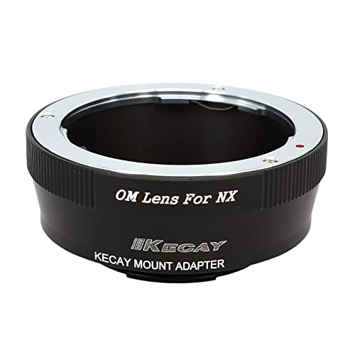 KECAY Objektiv Adapterring Mount Converter für Olympus OM Zuiko Objektiv an Samsung NX-Mount-Kamera Objektiv Adapter für Samsung NX1 NX3000 NX2000 NX300M NX300 NX1000 NX210 NX200 NX30 NX20 NX5 OM-NX von KECAY