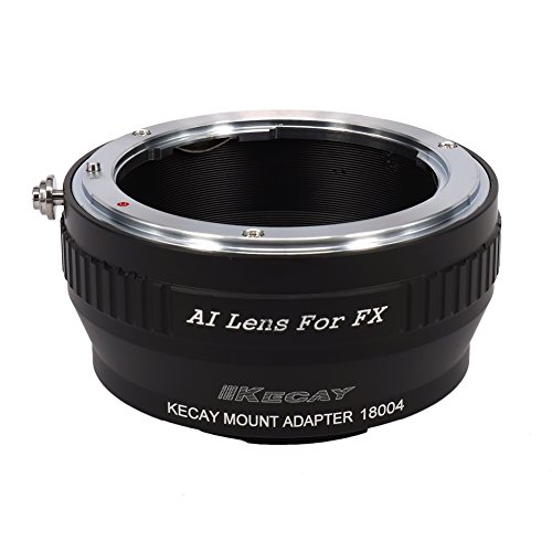 KECAY Objektiv Mount Adapter Ring Objektiv Adapterringe für Nikon AI Objektiv auf Fujifilm FX Kamera X-Pro1, X-E1, X-E2, X-A1, X-M1, X-T1, X-T10, AI-FX von KECAY