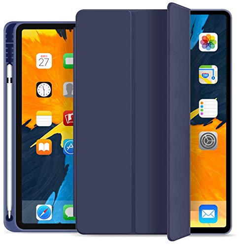 KECC Hülle für iPad Pro 11" (2020, 2nd Generation) Intelligente Schutzhülle mit Bleistifthalter + Mehreren Betrachtungswinkeln + Auto Sleep/Wake-Funktion (Navy) von KECC