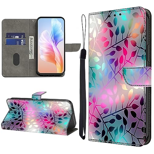 KEDBBAO Handyhülle für Motorola Moto G13/G23/G53 Hülle Muster Klapphülle für Moto G13 Leder Tasche Case Flip Magnet Motive Wallet Schutzhülle für Moto G13 Hüllen, Ahornblatt von KEDBBAO