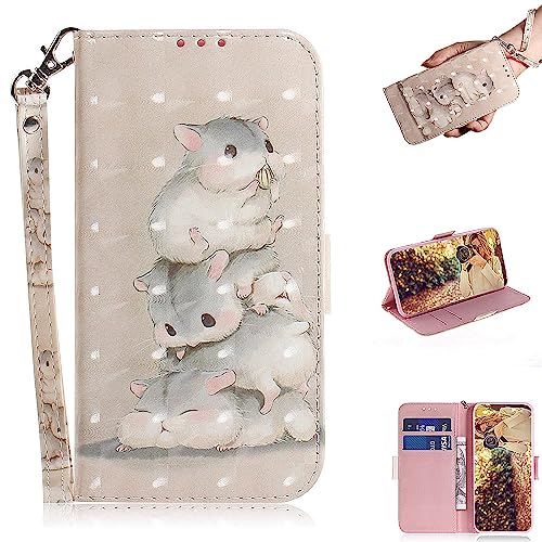 KEDBBAO Handyhülle für Samsung Galaxy A72 4G/5G Hülle Premium Muster Klapphülle für Galaxy A72 Leder Flip Magnet Motive Wallet Schutzhülle für Samsung A72 Tasche Case, DREI Eichhörnchen von KEDBBAO