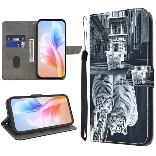 KEDBBAO Handyhülle für Xiaomi Redmi Note 14 4G Hülle Muster Klapphülle für Redmi Note 14 4G Leder Tasche Case Flip Magnet Motive Wallet Schutzhülle für Redmi Note 14 Hülle, Katzen & Tiger KEDBBAO Handyhülle für Xiaomi Redmi Note 14 4G Hülle Muster Klapphülle für Redmi Note 14 4G Leder Tasche Case Flip Magnet Motive Wallet Schutzhülle für Redmi Note 14 Hülle, Katzen & Tiger von KEDBBAO