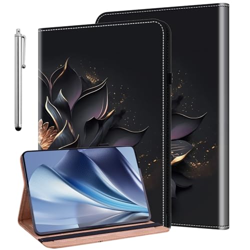 KEDBBAO Hülle für 7" Kindle Paperwhite (12. Generation - 2024) und Kindle Colorsoft Signature Edition 2024 Schutzhülle Wallet Cover Case mit Stifthalter für Kindle Paperwhite 2024 Hülle, Purple Lotus von KEDBBAO