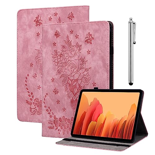 KEDBBAO Hülle für Amazon Fire HD 10 & HD 10 Plus (13./11. Generation, 2023/2021 Release), Multi-Winkel Flip PU Leder Schutzhülle mit Stifthalter und Standfunktion für Fire HD 10 2023 Hülle, Rosa von KEDBBAO
