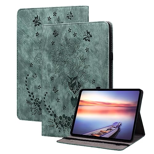 KEDBBAO Hülle für Lenovo Tab M7 (3. 2. 1. Gen) 7.0 Zoll TB-7306X/TB-7305F, Multi-Winkel Folio Flip PU Leder Schutzhülle mit Stifthalter und Standfunktion Kompatibel mit Lenovo Tab M7 Hülle, Grün von KEDBBAO