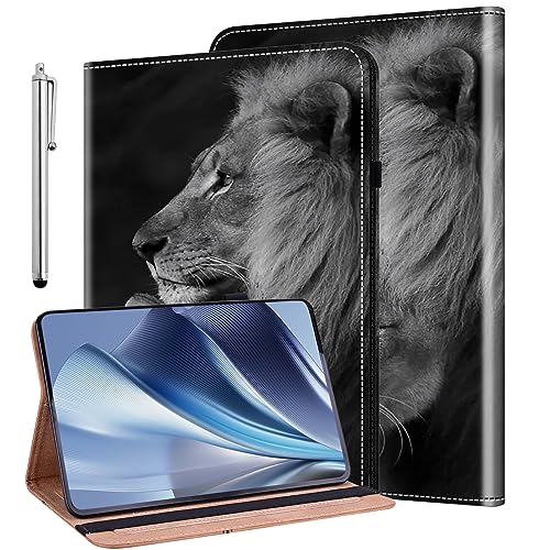 KEDBBAO Hülle für Xiaomi Redmi Pad SE 11 Zoll 2023 Schutzhülle Flip PU Leder Wallet Cover Case mit Stifthalter und Standfunktion für Redmi Pad SE 11 Zoll Hülle, Löwe von KEDBBAO