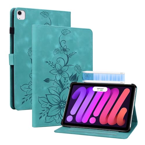 KEDBBAO Hülle für iPad Air 11-inch M3 (2025) / M2 (2024) iPad Air 7th/6th Generation unterstützt Pencil Pro/USB-C, Magnetischer Verschluss Ständer Premium PU Leder Hülle, Grün von KEDBBAO