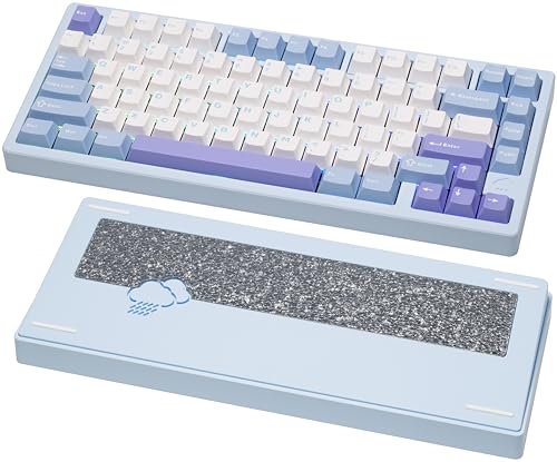KEEBMONKEY WOBKEY Rainy 75 Aluminium HMX/JWK Switches Mechanische Tastatur mit überlegener Akustik, kabelgebunden, BT, 2,4 G Wireless-Konnektivität, RGB/FR4/Silber SUS304/7000 mAh/WOB-Schalter (Pro - KEEBMONKEY WOBKEY Rainy 75 Aluminium HMX/JWK Switches Mechanische Tastatur mit überlegener Akustik, kabelgebunden, BT, 2,4 G Wireless-Konnektivität, RGB/FR4/Silber SUS304/7000 mAh/WOB-Schalter (Pro - von KEEBMONKEY