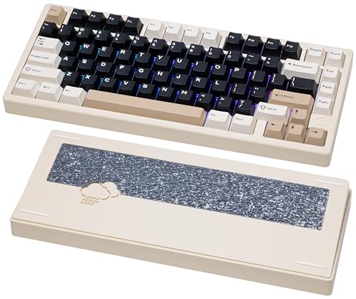 KEEBMONKEY WOBKEY Rainy 75 Aluminium HMX/JWK Switches Mechanische Tastatur mit überlegener Akustik, kabelgebunden, BT, 2,4 G Wireless-Konnektivität, RGB/FR4/Silber SUS304/7000 mAh/WOB-Schalter (Pro - KEEBMONKEY WOBKEY Rainy 75 Aluminium HMX/JWK Switches Mechanische Tastatur mit überlegener Akustik, kabelgebunden, BT, 2,4 G Wireless-Konnektivität, RGB/FR4/Silber SUS304/7000 mAh/WOB-Schalter (Pro - von KEEBMONKEY
