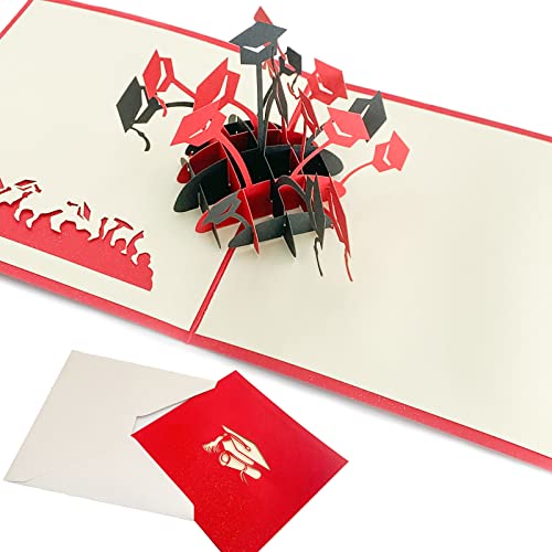KEELYY Glückwunschkarte zur Prüfung, Bachelor Pop Up Karte Schulabschluss 3D Grußkarte mit Umschlag, Geschenk zum Abi, Bachelor, Master, Doktor KEELYY Glückwunschkarte zur Prüfung, Bachelor Pop Up Karte Schulabschluss 3D Grußkarte mit Umschlag, Geschenk zum Abi, Bachelor, Master, Doktor von KEELYY