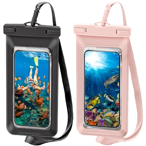 KEELYY wasserdichte Handyhülle 2 Stück, IPX8 Unterwasser Handyhülle, Wasserfeste Handytasche, Universal Waterproof Phone Case für iPhone, Samsung, Huawei, usw bis zu 7.0 Zoll KEELYY wasserdichte Handyhülle 2 Stück, IPX8 Unterwasser Handyhülle, Wasserfeste Handytasche, Universal Waterproof Phone Case für iPhone, Samsung, Huawei, usw bis zu 7.0 Zoll von KEELYY