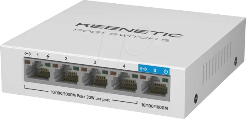 KN-4610-01-EU - Switch, 5-Port, Gigabit Ethernet, PoE+ von KEENETIC