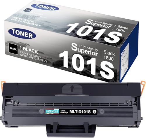 KEENKLE MLT-D101S Toner Kompatible für Samsung D101S MLT-D101S/ELS Schwarz Toner für Samsung ML-2160 ML-2165 ML-2165W ML-2168 SCX-3405W SCX-3405F SCX-3405 SCX-3405FW SCX-3400 SF760P SF760 (Schwarz) von KEENKLE