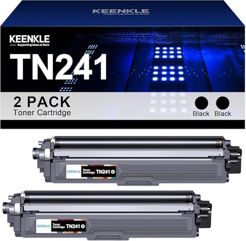 KEENKLE TN241BK TN242BK Kompatibel für Brother TN-241 TN-242 TN245 TN246 für Toner Brother MFC 9332CDW DCP 9022CDW MFC 9142 CDN HL-3142CW HL-3152CDW MFC-9342CDW (2 Schwarz) von KEENKLE