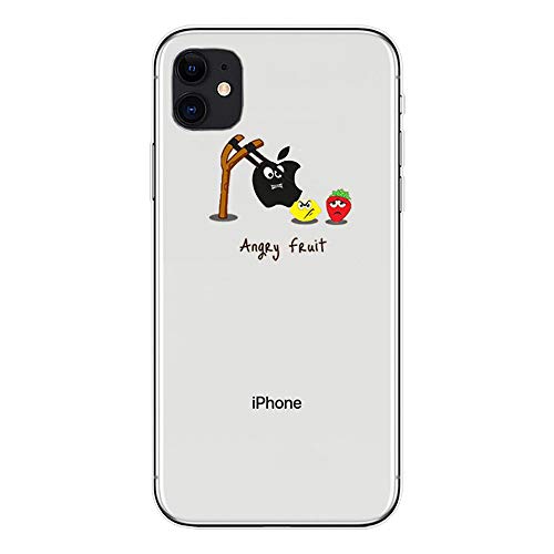 iPhone 11 Hülle Silikon Transparent Schutzhülle Weiche Durchsichtig Dünn Mädchen Handyhülle mit TPU Stoßfest Fallschutz Bumper Slim Case Cover für iPhone 11 Angry Fruit iPhone 11 Hülle Silikon Transparent Schutzhülle Weiche Durchsichtig Dünn Mädchen Handyhülle mit TPU Stoßfest Fallschutz Bumper Slim Case Cover für iPhone 11 Angry Fruit von KEEPXYZ