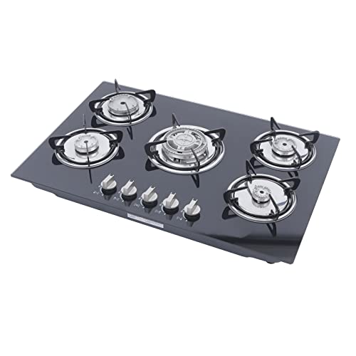 KEESUNG 5 Flammen Einbauherd Gaskocher, Glaskeramik GehäRtetes Glas Gasherd Erdgas und Propangas Gaskocher Propan Kocher mit DüSe, für Küche Wohnungen Haus Wohnmobile, 30.3”*20” KEESUNG 5 Flammen Einbauherd Gaskocher, Glaskeramik GehäRtetes Glas Gasherd Erdgas und Propangas Gaskocher Propan Kocher mit DüSe, für Küche Wohnungen Haus Wohnmobile, 30.3”*20” von KEESUNG