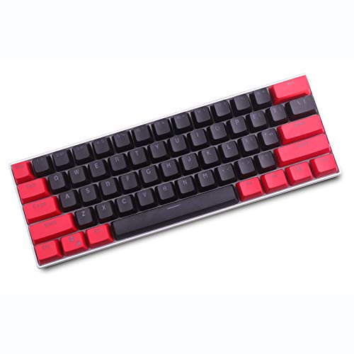 JakeTsai Tastenkappen, 61 Tastenkappen, Hintergrundbeleuchtung, zweifarbig, mechanische Tastatur, PBT-Tastenkappe für GH60/RK61/ALT61/Annie/Tastatur-Poker-Tasten, nur Tastenkappen verkaufen von KEEZSHOP