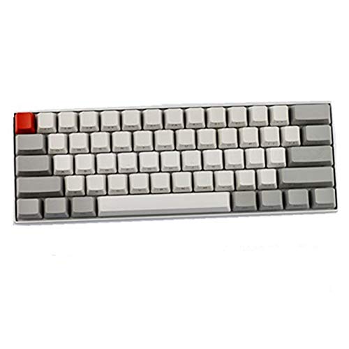 KEEZSHOP Keycaps, 61 Tasten PBT Keycap mechanische Tastatur mit Gravur Keycaps Spiel für Magic Duck/Cherry MX Tastatur mechanischer Schalter von KEEZSHOP