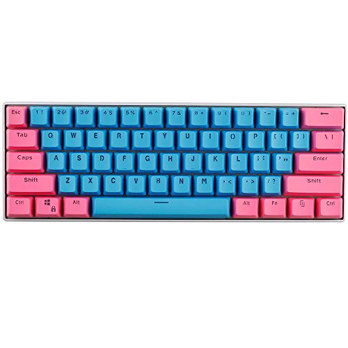 KEEZSHOP Schwarzer Freitag Keycaps, 61 Keycaps Backlight Zweifarbig Mechanische Tastatur PBT Tastenkappe für GH60 / RK61 / ALT61 / Annie/Keyboard Poker Keys von KEEZSHOP