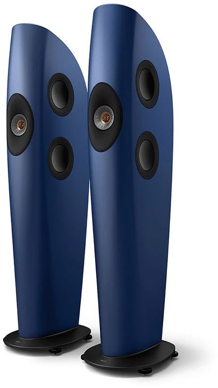 Blade Two Meta /Paar Stand-Lautsprecher frosted blue/bronze von KEF