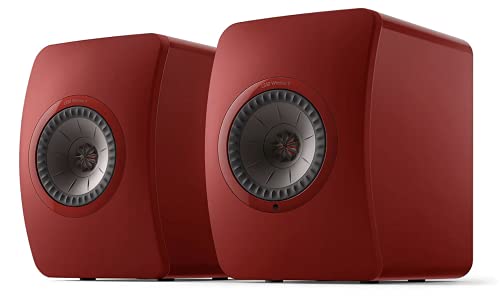 KEF LS50 Wireless II WLAN HiFi Lautsprecher System, Rot, Aktivlautsprecher | HDMI | Airplay 2 | Bluetooth | Spotify | Tidal von KEF